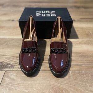 NIB Naturalizer Womens Callie-moc Heeled Lug Sole LoaferPump  Cabernet Sauvignon